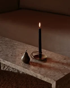 Audo Copenhagen Plinth Bridge table, Kunis Breccia marble