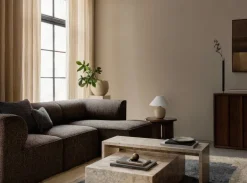 Audo Copenhagen Plinth Bridge table, Kunis Breccia marble