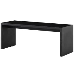 Audo Copenhagen Plinth Bridge table, black Marquina marble