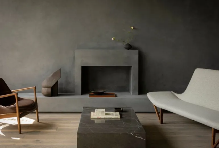 Audo Copenhagen Plinth Grand table, black Marquina marble