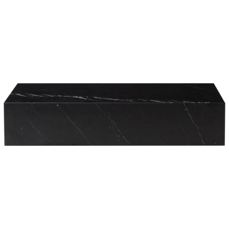 Audo Copenhagen Plinth Grand table, black Marquina marble