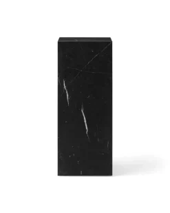 Audo Copenhagen Plinth Pedestal stand, black Marquina marble