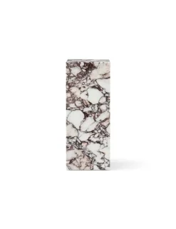 Audo Copenhagen Plinth Pedestal stand, Calacatta Viola marble