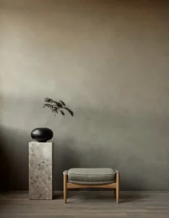 Audo Copenhagen Plinth Pedestal stand, grey Kendzo marble