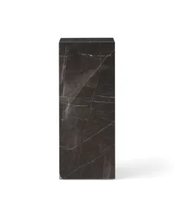 Audo Copenhagen Plinth Pedestal stand, grey Kendzo marble