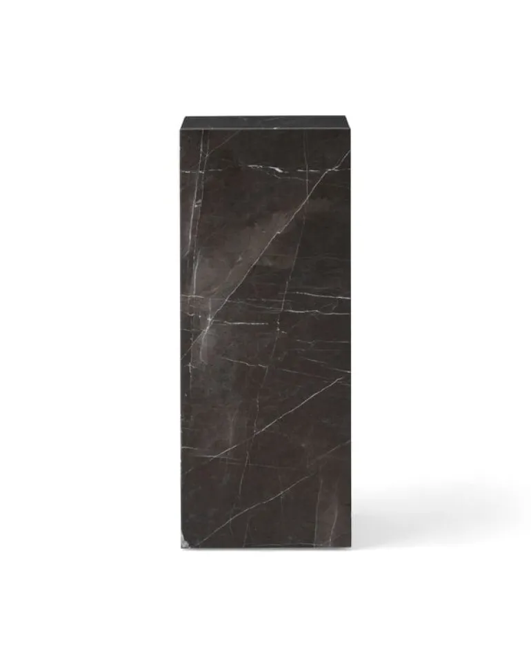 Audo Copenhagen Plinth Pedestal stand, grey Kendzo marble