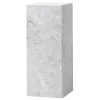 Audo Copenhagen Plinth Pedestal stand, white Carrara marble