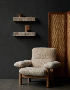 Audo Copenhagen Plinth shelf,  Kunis Breccia marble