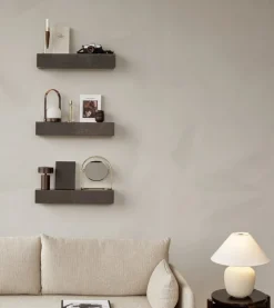 Audo Copenhagen Plinth shelf, grey Kendzo marble