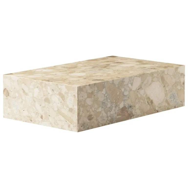Audo Copenhagen Plinth table, low, Kunis Breccia marble