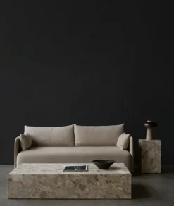 Audo Copenhagen Plinth table, low, Kunis Breccia marble