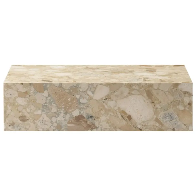 Audo Copenhagen Plinth table, low, Kunis Breccia marble