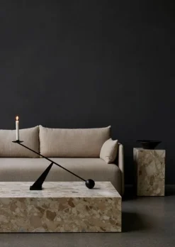 Audo Copenhagen Plinth table, low, Kunis Breccia marble