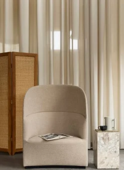 Audo Copenhagen Plinth table, high, Kunis Breccia marble