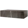 Audo Copenhagen Plinth table, low, grey Kendzo marble
