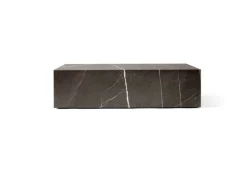 Audo Copenhagen Plinth table, low, grey Kendzo marble