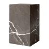 Audo Copenhagen Plinth table, high, grey Kendzo marble
