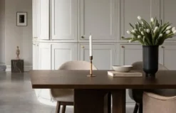 Audo Copenhagen Plinth table, cube, black Marquina marble