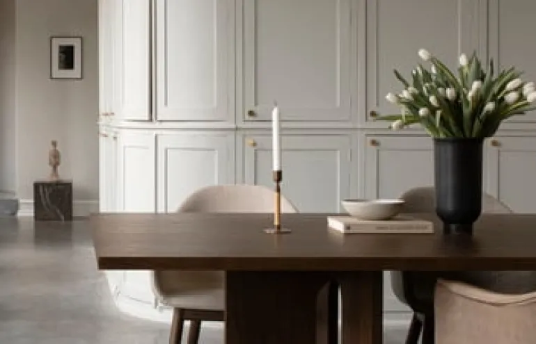 Audo Copenhagen Plinth table, cube, black Marquina marble