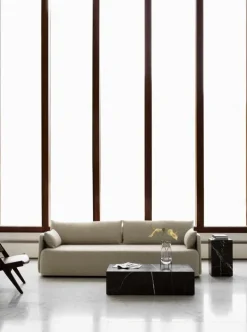 Audo Copenhagen Plinth table, low, black Marquina marble