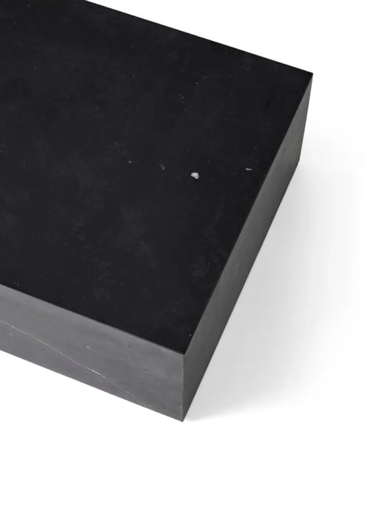 Audo Copenhagen Plinth table, low, black Marquina marble