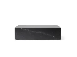 Audo Copenhagen Plinth table, low, black Marquina marble