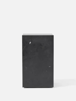 Audo Copenhagen Plinth table, high, black Marquina marble
