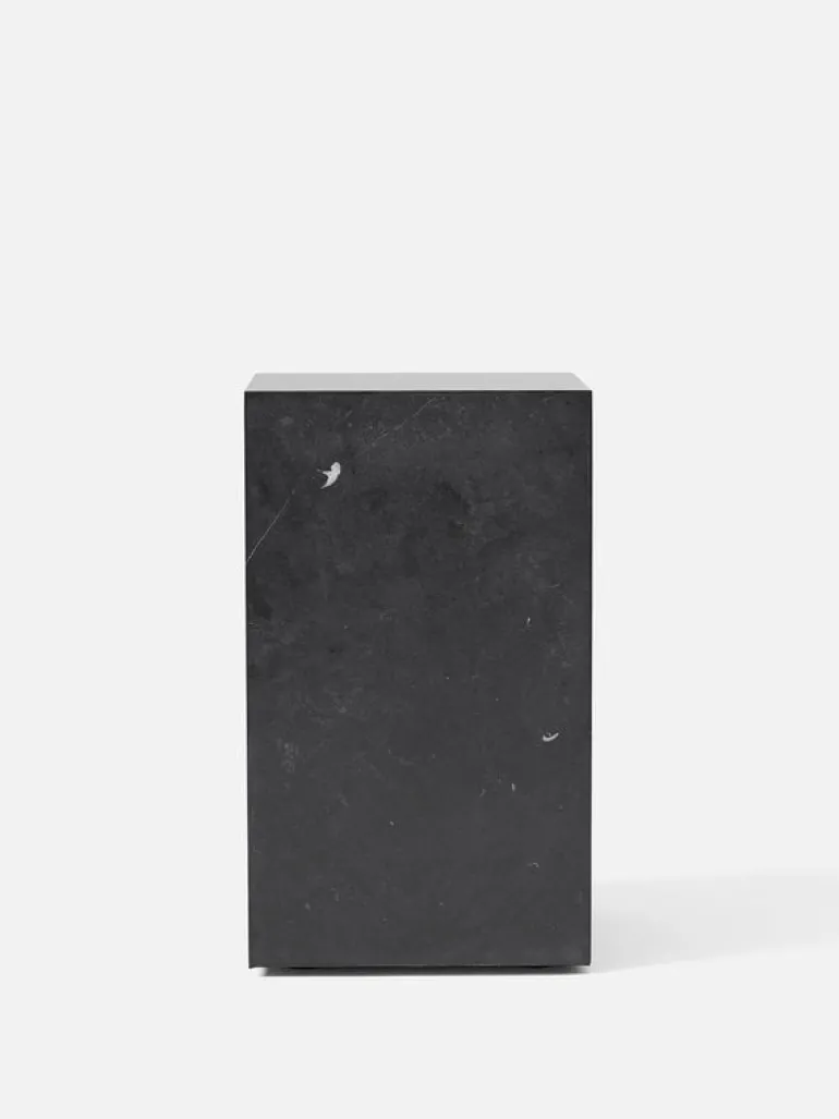 Audo Copenhagen Plinth table, high, black Marquina marble