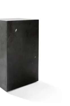 Audo Copenhagen Plinth table, high, black Marquina marble