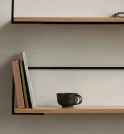 Audo Copenhagen Rail shelf, oak - black