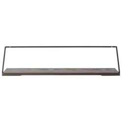 Audo Copenhagen Rail shelf, dark stained oak - black