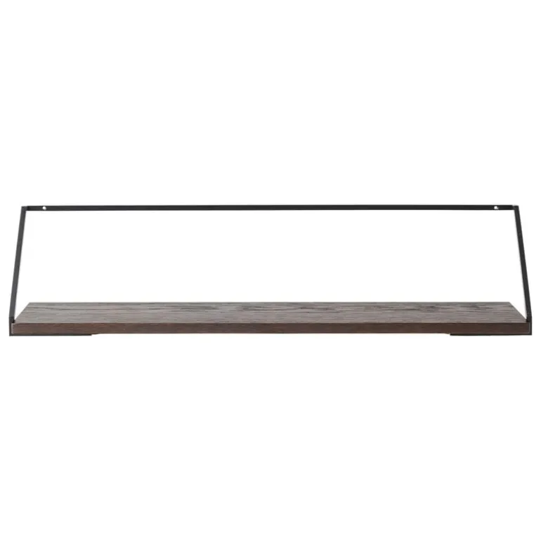 Audo Copenhagen Rail shelf, dark stained oak - black