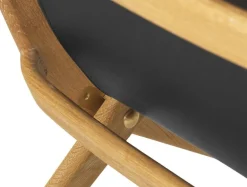 Audo Copenhagen Saxe lounge chair, oiled oak - black leather