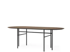 Audo Copenhagen Snaregade table, oval, 210 x 95 cm, dark stained oak