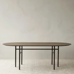 Audo Copenhagen Snaregade table, oval, 210 x 95 cm, dark stained oak