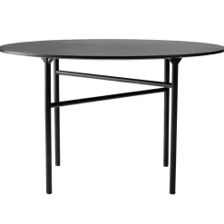 Audo Copenhagen Snaregade table, round, 120 cm, black oak