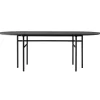 Audo Copenhagen Snaregade table, oval, 210 x 95 cm, black oak