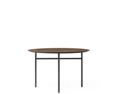 Audo Copenhagen Snaregade table, round, 120 cm, dark stained oak