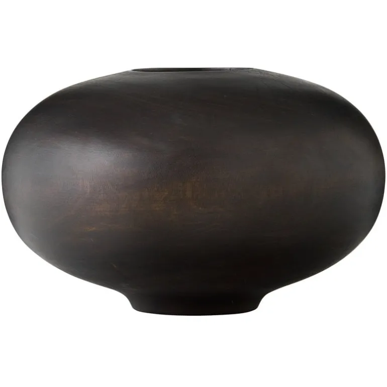 Audo Copenhagen Surround vase, brown wood