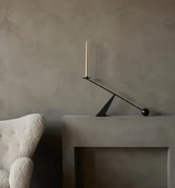 Audo Copenhagen The Tired Man armchair, Moonlight sheepskin