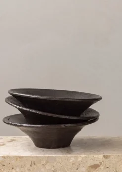 Audo Copenhagen Triptych ceramic bowl, 30 cm, mocha