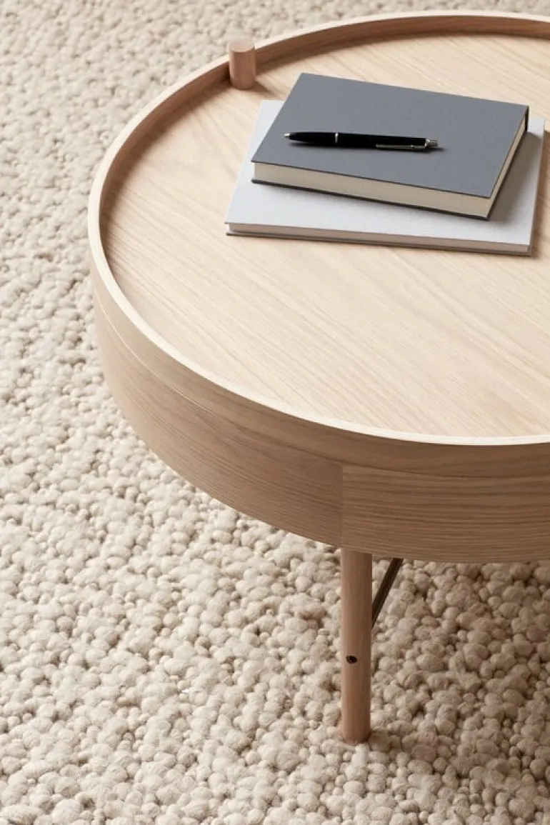 Audo Copenhagen Turning Table, white oak