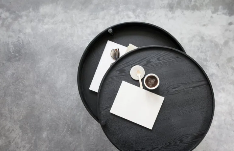 Audo Copenhagen Turning Table, black