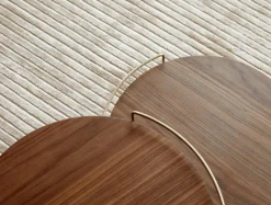 Audo Copenhagen Umanoff side table, 60 cm, walnut - brushed brass