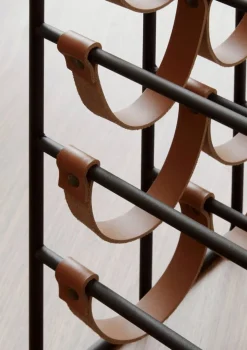 Audo Copenhagen Umanoff wine rack, black - cognac