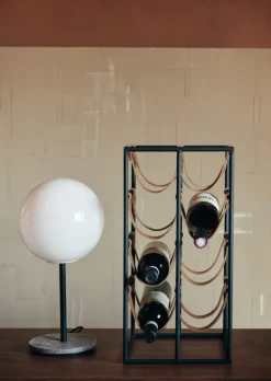 Audo Copenhagen Umanoff wine rack, black - cognac