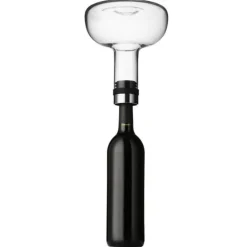 Audo Copenhagen Wine breather, clear - steel