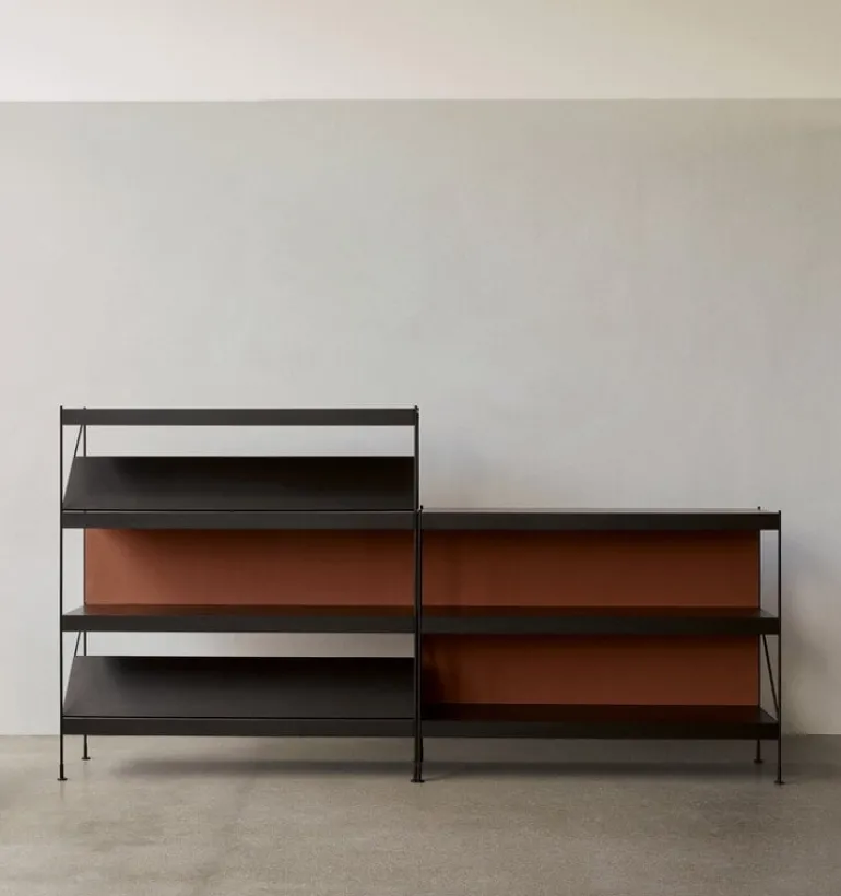 Audo Copenhagen Zet Storage System magazine shelf, black