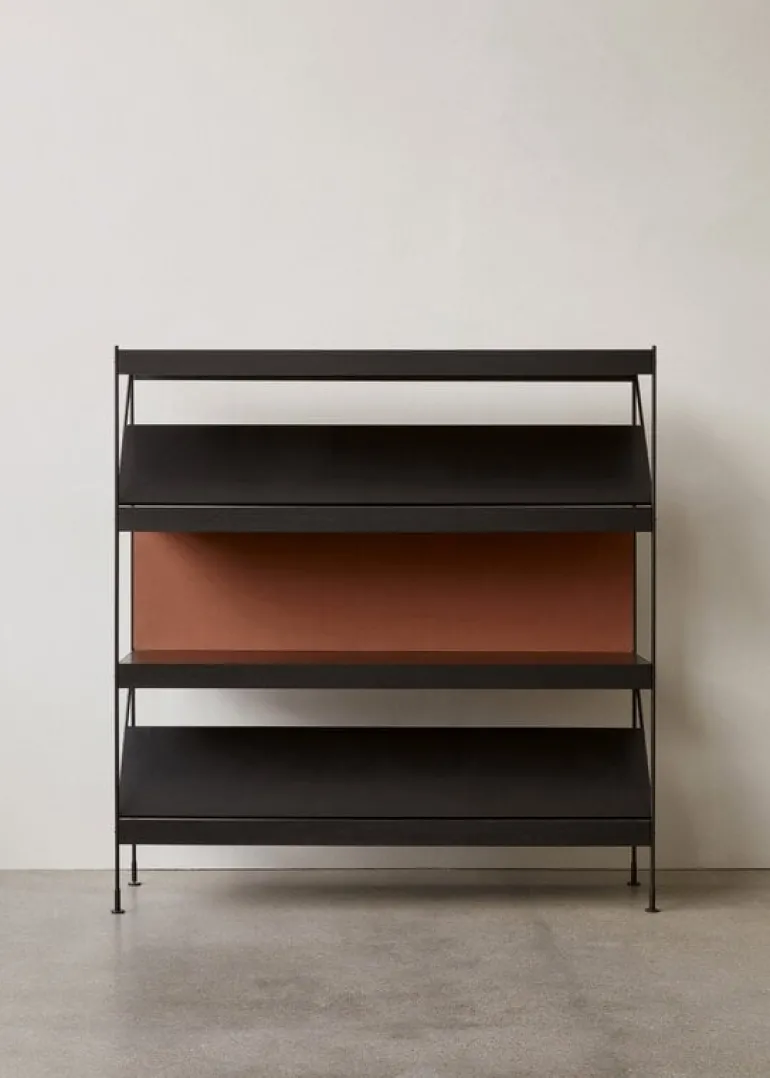 Audo Copenhagen Zet Storage System magazine shelf, black