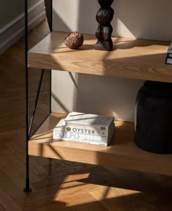 Audo Copenhagen Zet Storage System, H114, black steel - oak